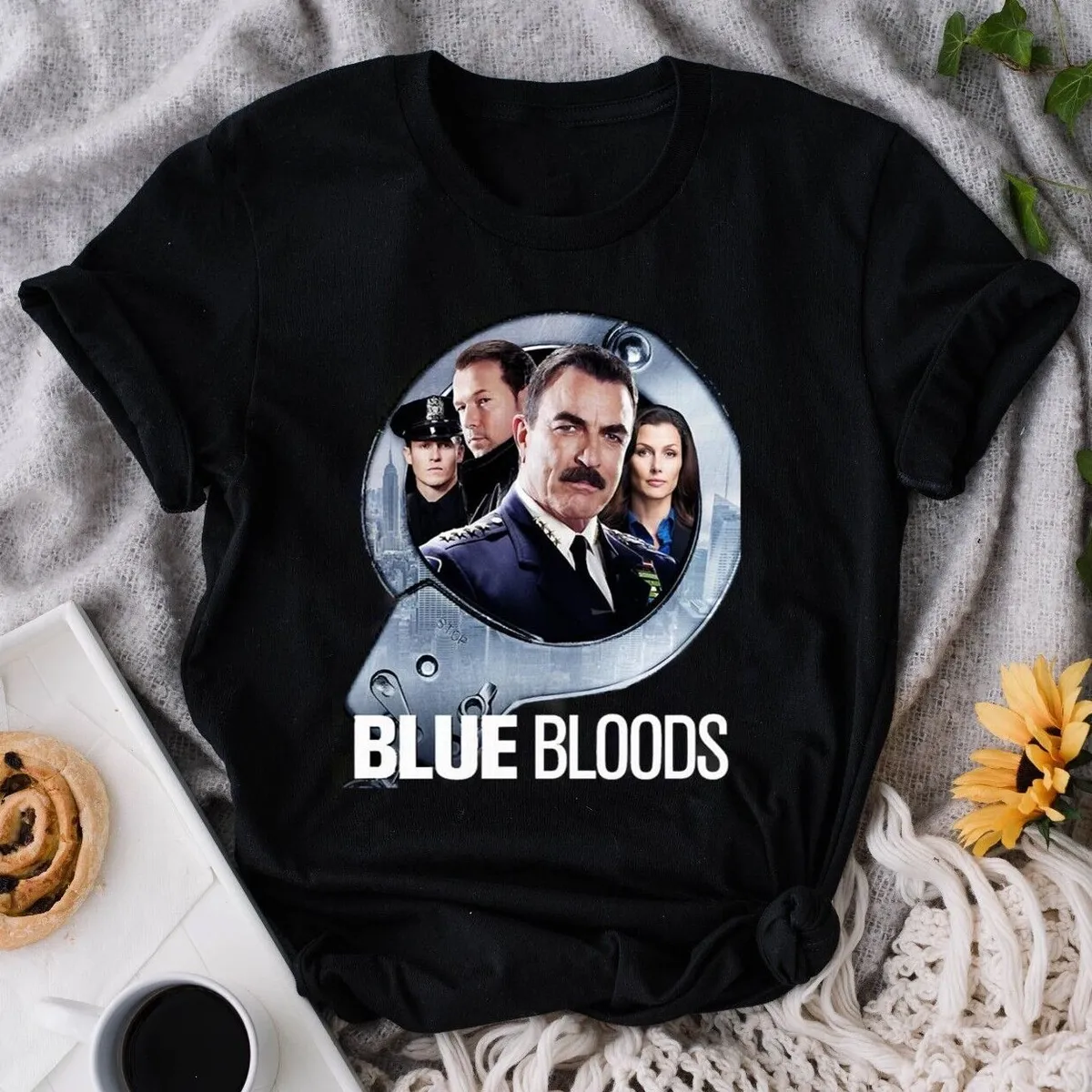 Fan Reagan Wahlberg Blue Selleck Bloods eBay T- Movie Shirt Gift Cop Tom Donnie Family |