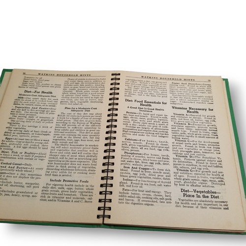 Watkins Household Hints Book 1941 Elaine Allen Green Kitchen Decor Vtg Housewife - Picture 14 of 21