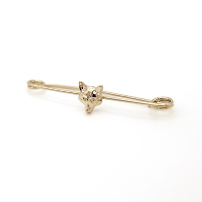 Equetech Traditional Foxhead Stock Pin - Gold oder Silber - Jagd - Reiten