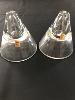 #ad #ad A Pair Visla Poland Glass Bell Shaped Oil Burners $65.00