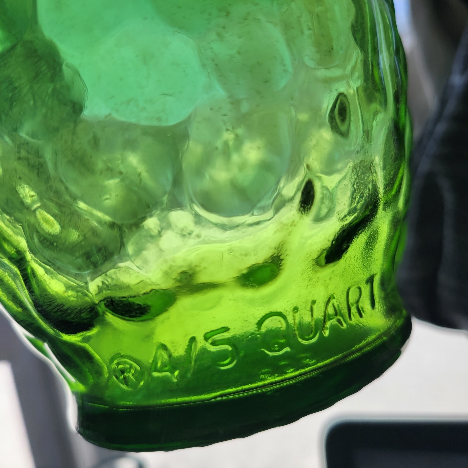 Vintage 4/5 Quart Gallo Wine Flavor Guard Bottle Embossed Grapes Green Glass eBay