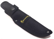 Browning 7.5" Black Nylon Belt Sheath For A Fixed Blade Skinning Hunting Knife