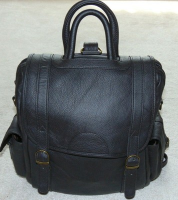 AMERILEATHER  BROWN LEATHER  BACKPACK/CARRY ON   ADJ. STRAPS 