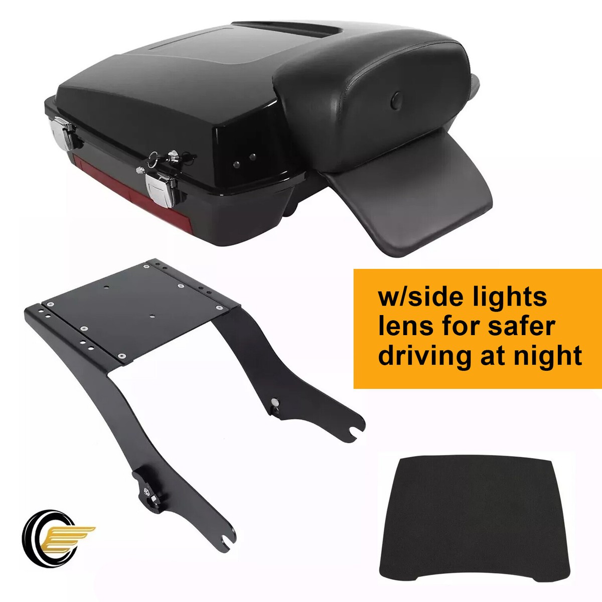 Razor Trunk Pack Mount Rack For Harley Davidson Touring Street