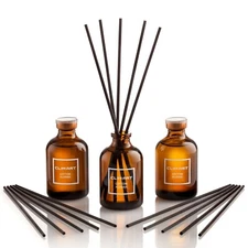 Cotton Flower Home Fragrance Air Freshener Reed Diffuser with Sticks 3 Sets