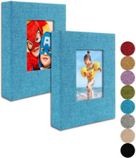 GPIRAL Small Photo Album 5X7   2 Pack, Each 26 Clear Pages Hold 52 Pictures. Alb