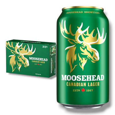 Moosehead Lager Dose 0,35l-  Goldenes Lager aus Kanada mit 5% Vol.24 x0,35 l