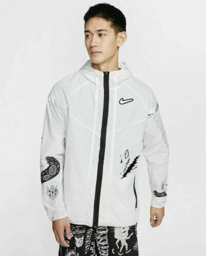 su Es fuente Nike Wild Run Windbreaker Hooded Running Jacket White CJ5820-100 Mens | eBay