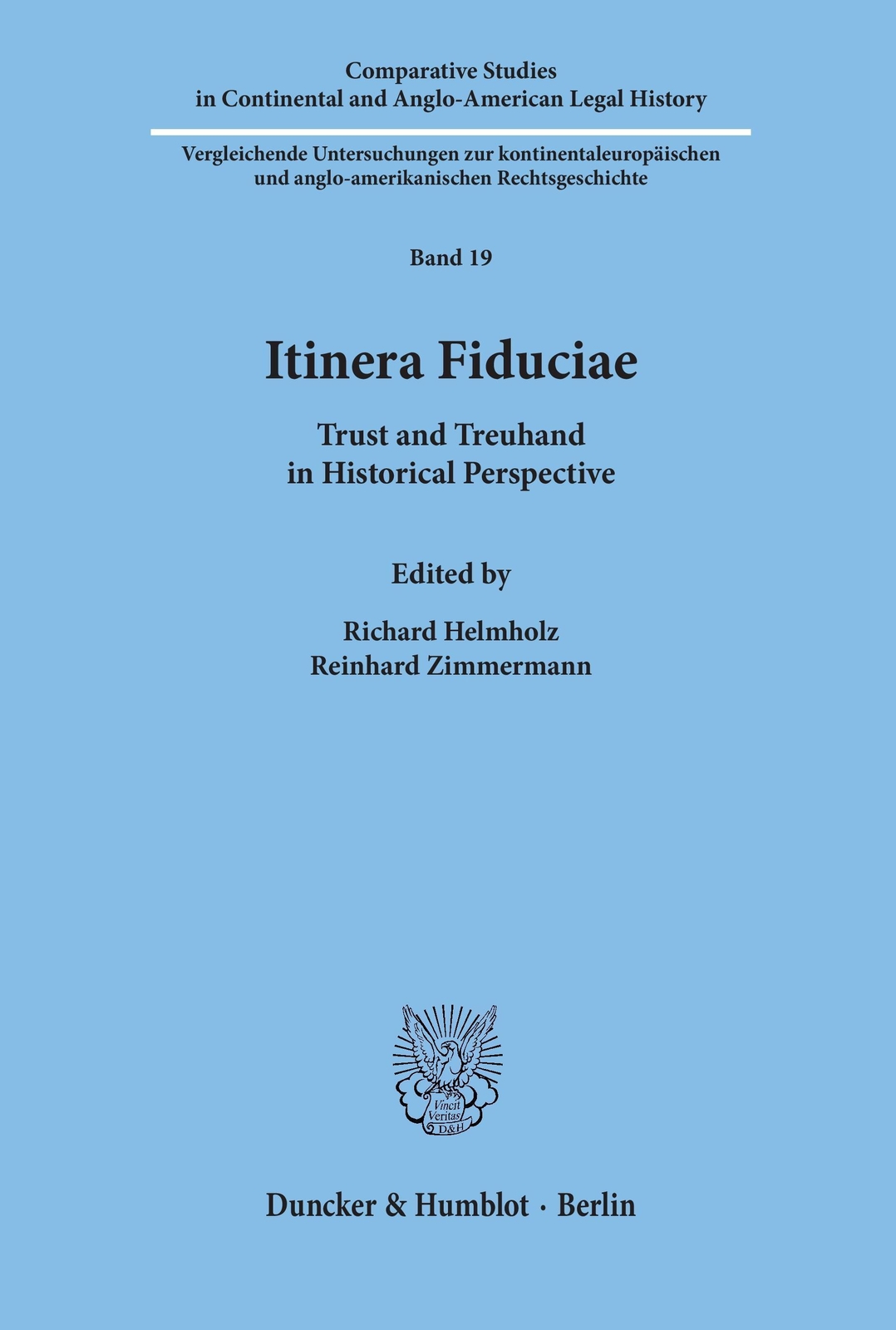 Thumbnail - Itinera Fiduciae. Trust And Treuhand In Historical Perspective.