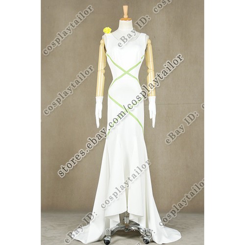 The Princess And The Frog Tiana Princess Dress Cosplay Costume Dress White - Picture 3 of 12
