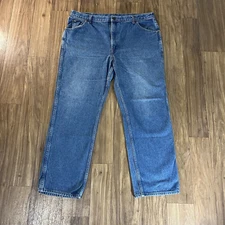 Vintage Roebucks Blue Jeans Men's 40x29 Regular Fit Denim Light Wash Blue Baggy