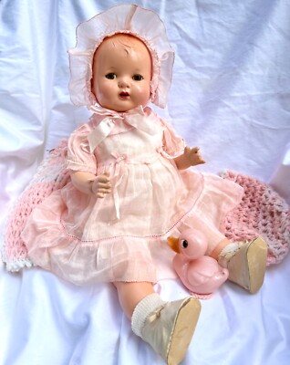 VTG 1925 RARE Red Hair Effanbee BABY EVELYN All Original MINT Beautiful Doll 18 