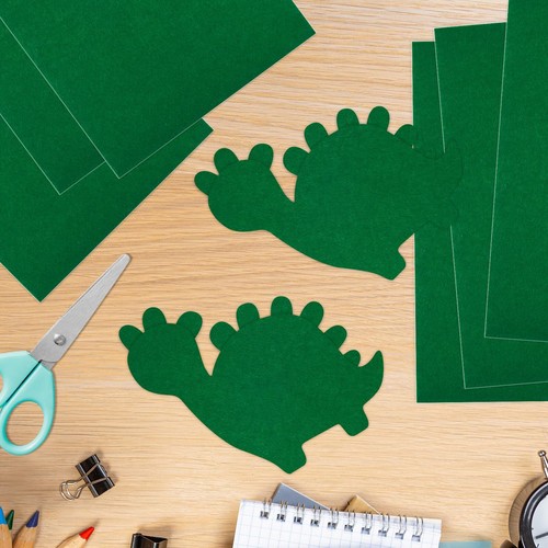 10PCS Green Self Adhesive Felt Fabric Sheets Sticky Felt Sheets for Craft Sup... - Picture 6 of 7