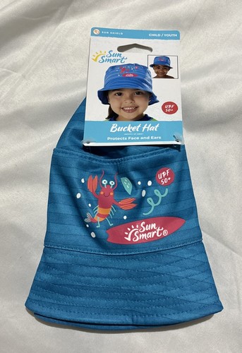 Sun Smart Swim Tee Rash Guard Size S- 18-24 Months UPF 50+ With hat - Picture 6 of 7