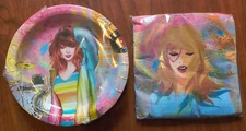 Taylor Swift Birthday Party Set For 20 7 in Plates Napkins 40 Pieces