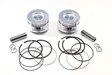 John Deere FD620 FD661 Engine Piston and Ring Kit: Pistons Rings Pins Snap Rings