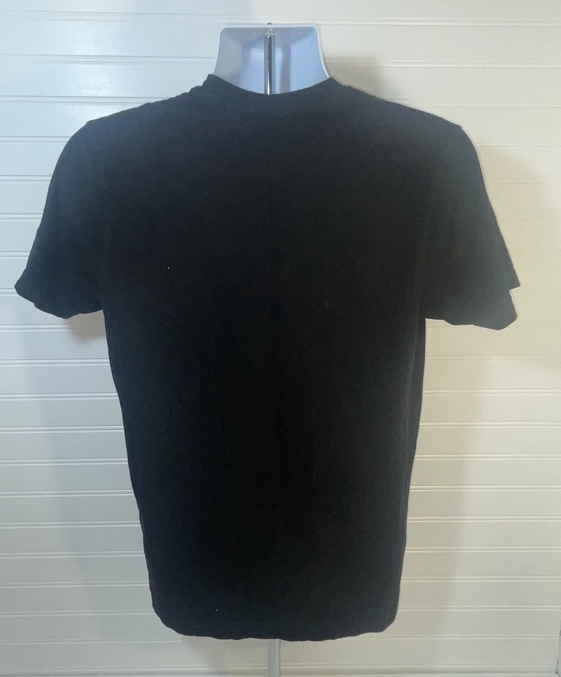 Camisa Lil Wayne Hombre Mediana Negra Cuello Redondo Dorado Frontal Gráfico Manga Corta Foto 2 de 4