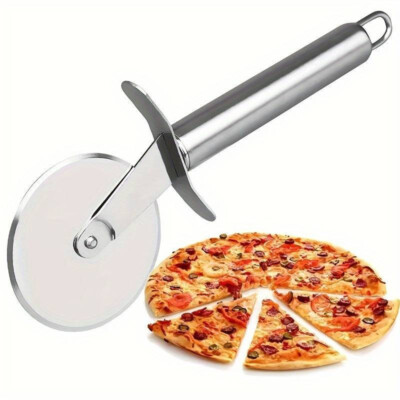 Roulette à Pizza En Inox - Neuf Sous Emballage, Outil De Cuisine Pratique Pour Couper Les Pizzas Proprement
