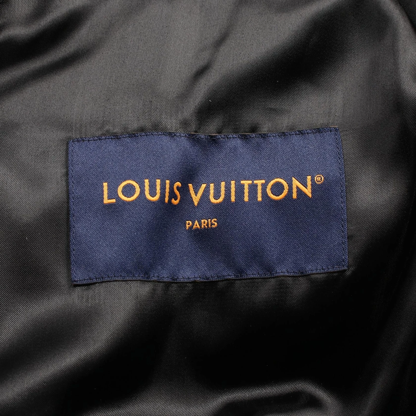LOUIS VUITTON（LV） Giacca LOUIS VUITTON Logo Varsity Blouson #44 RM231M U35 HOL07E pelle lana BK