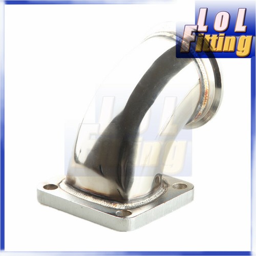 Brida de tubo descendente descargador turbo curva de codo de 90 grados a T4 3" adaptador banda en V - Imagen 3 de 8