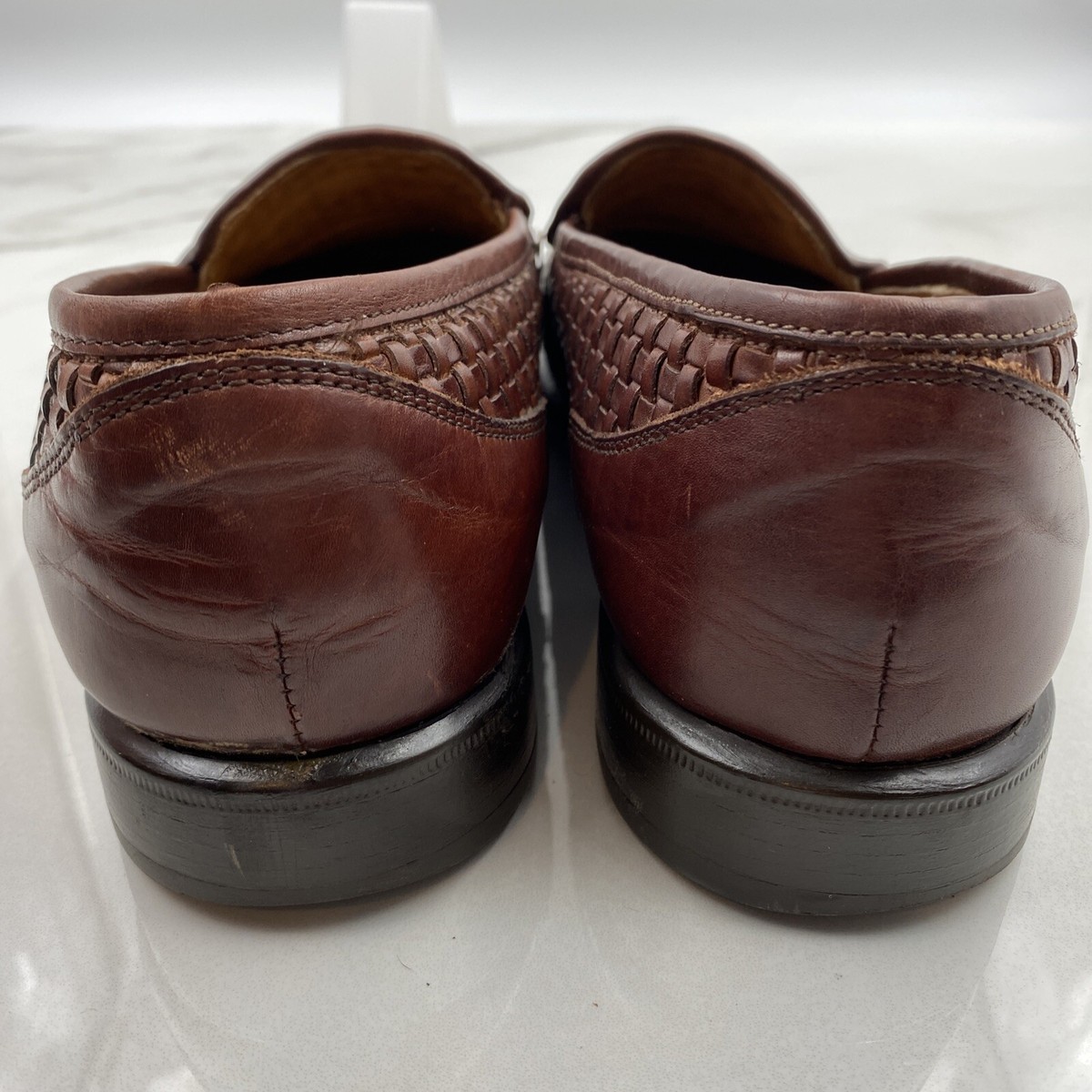 Cable & Co Shoes Mens Sz 8.5 Braided Leather Woven Loafers  display picture 1