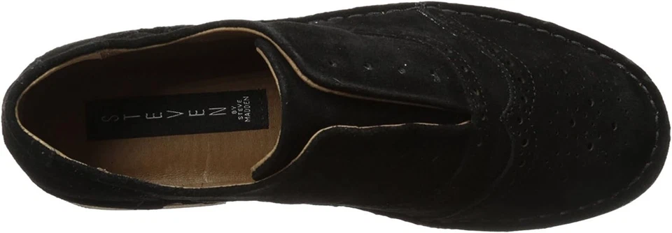 Steven by Steve Madden Zapatos Mujer Deven Oxford Negro Gamuza Talla 7m Foto 3 de 4