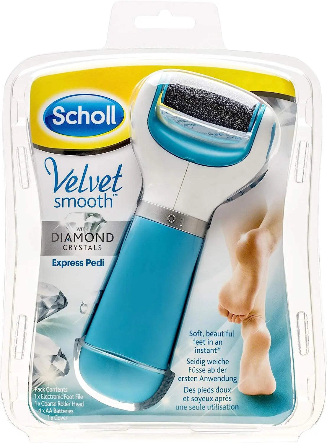Râpe électrique Scholl Velvet Smooth pour de jolis pieds en sandales tout l'été