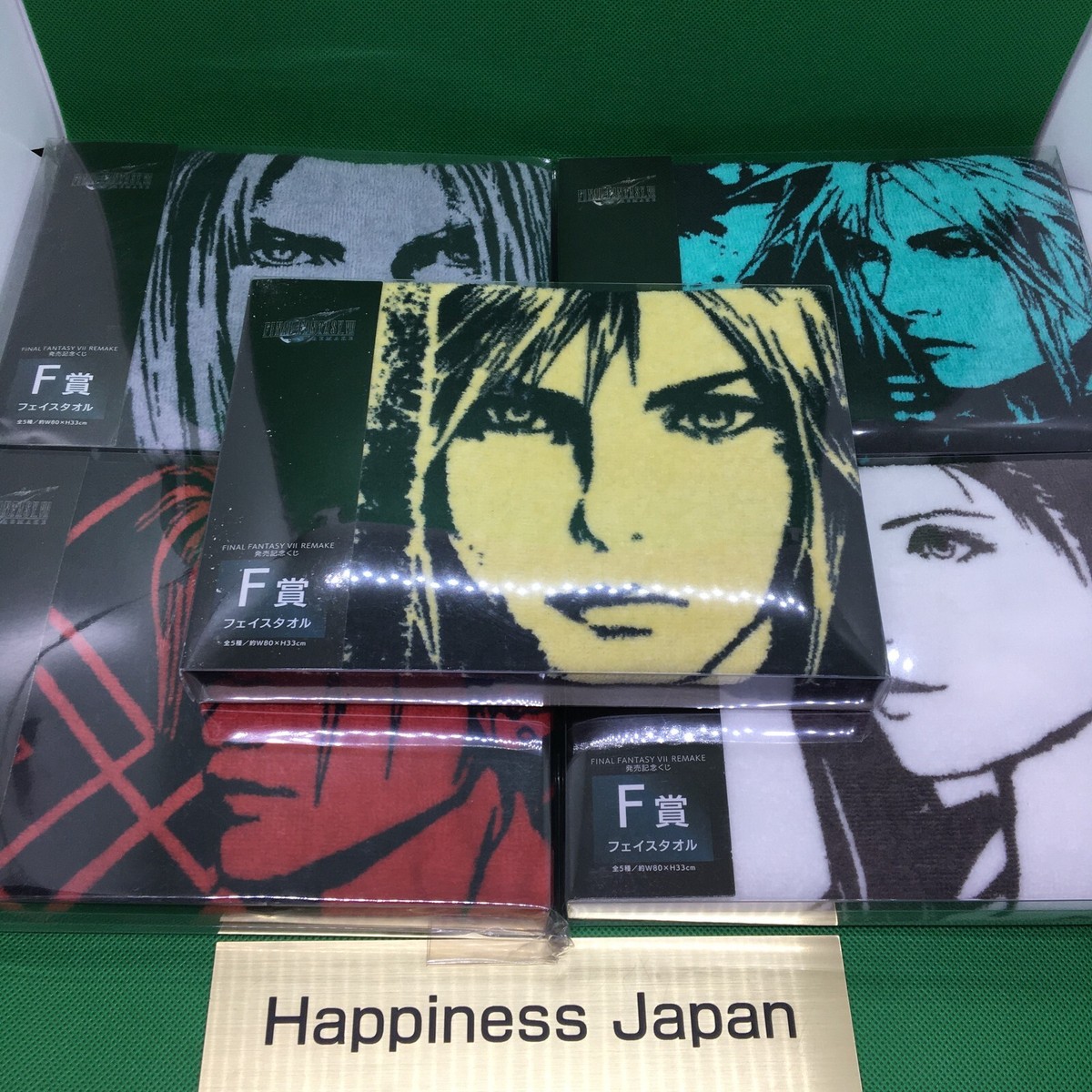 FF7 リメイク 発売記念くじ F賞 フェイスタオル 全5種 10個セット Final Fantasy VII Remake FF7R Face Towel Complete All 5 Set