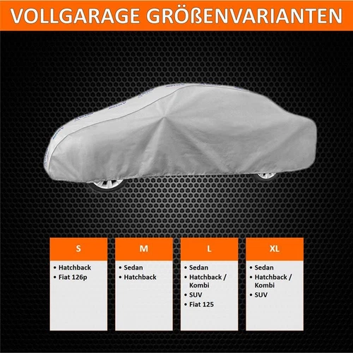 Autogarage Vollgarage Auto Schutzhülle Car Cover Autoabdeckung Atmungsaktive
