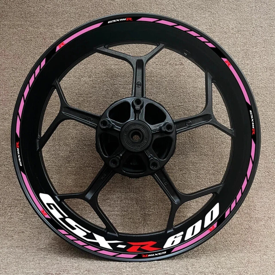 For Suzuki GSXR600 GSX-R 600 Wheel Hub Rim Decorative Decal Reflective Sticker Foto 4 de 4