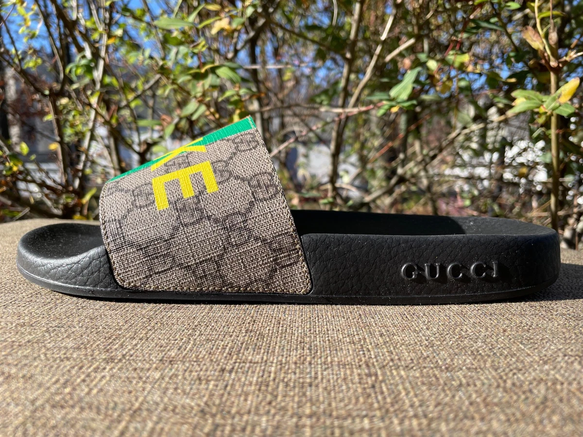 Gucci GG Supreme Slide Fake Not 636344 2GC00 8252 G7 US