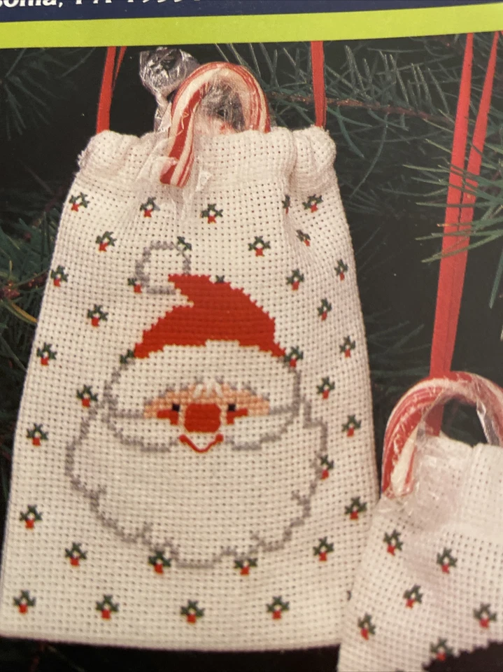 Santa Rudolph Christmas Cross Stitch patterns gift bags Creative Expressions - Image 2 of 4