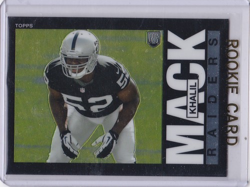 KHALIL MACK ROOKIE CARD 2014 Topps Chrome Football RC OAKLAND RAIDERS 