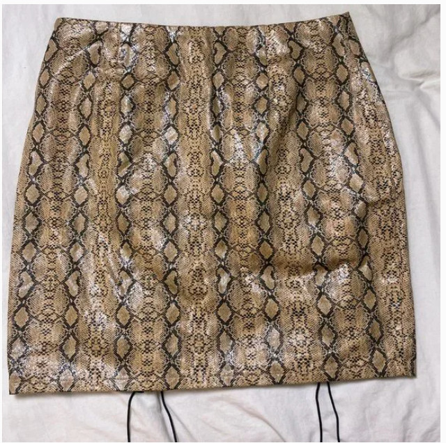 Lace Up Snake Python Pleather Hipster Hippie Sexy… - image 4