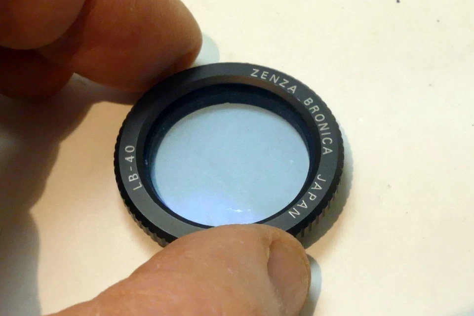 Bronica 32.5mm LB-40 Blue Lens Filter for 30mm PE Zenza - Genuine OEM S2A - Image 4 of 4