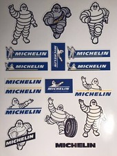 Michelin Tyres Logo Stickers  Printed  Laminated and cut Waterproof