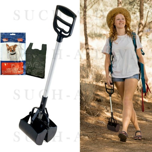 Jumbo Pet Pooper Scooper With 75 Biodegradable Bags - Lightweight, Easy Assemble Dog Waste Cleanup 9 thumbnail image