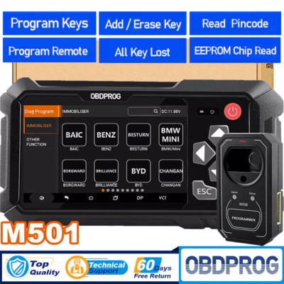 OBDPROG OBD2 Scanner Car Key IMMO Coding Tool Immobilizer Locksmith Diagnostic