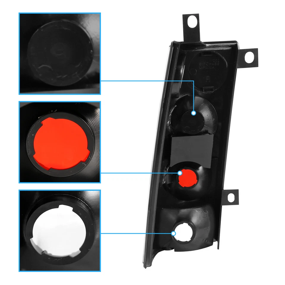 Lanternas traseiras de freio cromadas 03-23 para GMC Savana/Chevrolet Express 1500/2500/3500 - Imagem 3 de 4