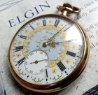 Beautiful Ornate Antique Elgin 12S Grade 315 15J 20Y Gold Filled Pocket Watch