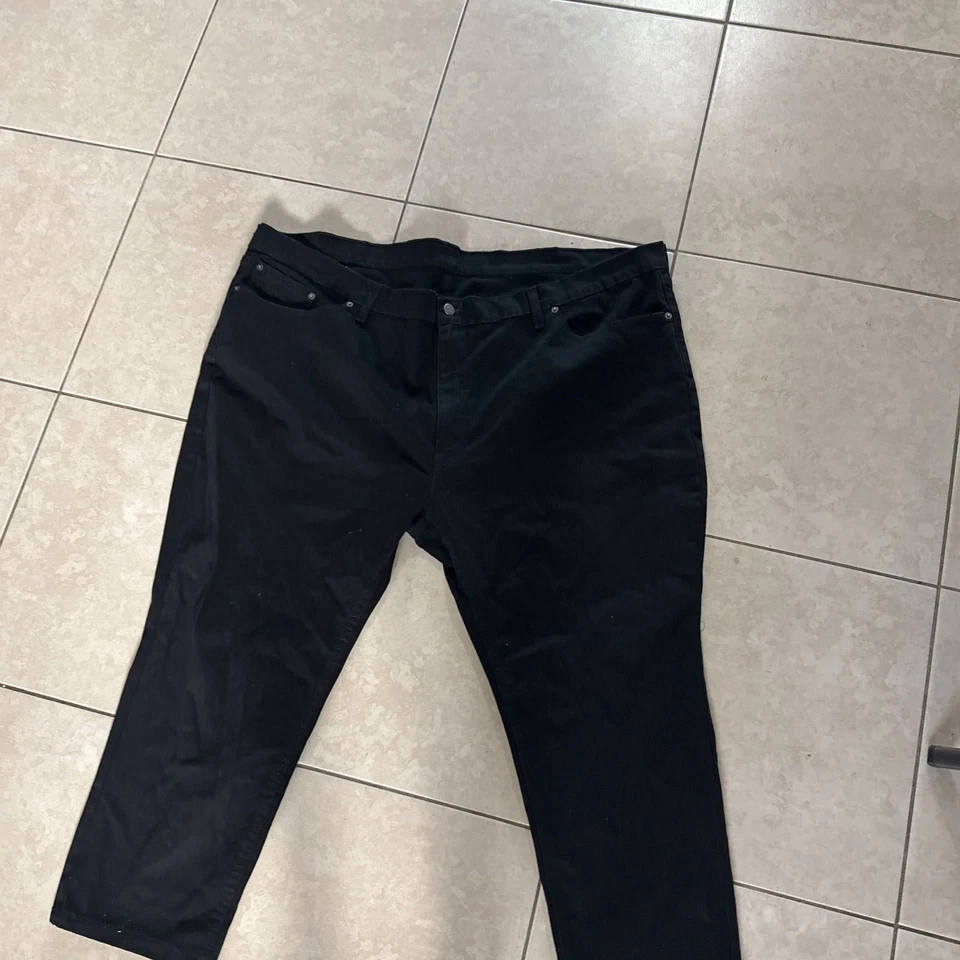 Levis Relaxed Fit Men's Jeans, Black Denim Pants, Size 50x29 - Image 2 of 4