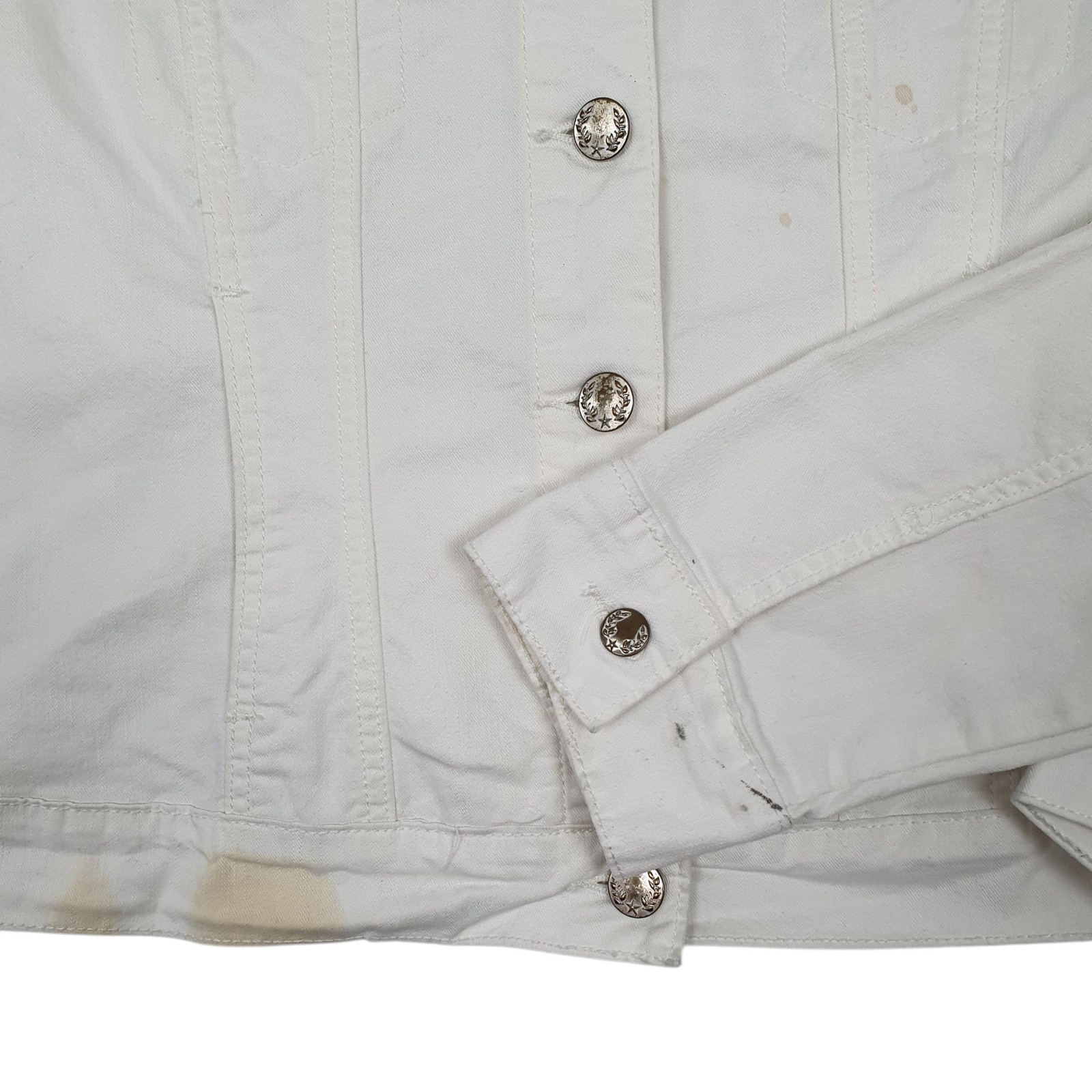 LEVIS Denim Jacket Coat Signature Trucker Womens L image 4
