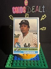 1976 Sandy Alomar Sr # 629 New York Yankees Topps Baseball Card