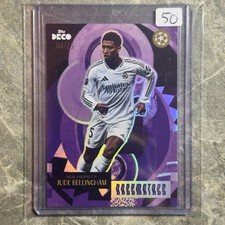 JUDE BELLINGHAM /25 Purple 2024 Topps Deco UEFA UCL Razzmatazz Real Madrid