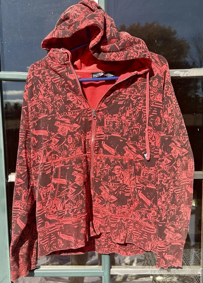 Vintage Rare Sheckler Volcom Full Zip Hoodie Men's Size Small - Image 2 of 4