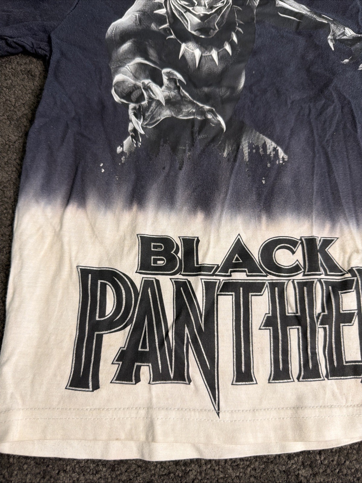 Black Panther Marvel Boys Graphic T-shirt Size 6-7 Years image 2