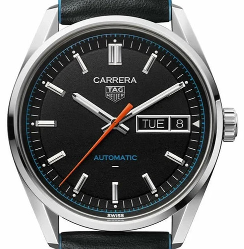 TAG Heuer Carrera Day-Date, black dial, 41 mm