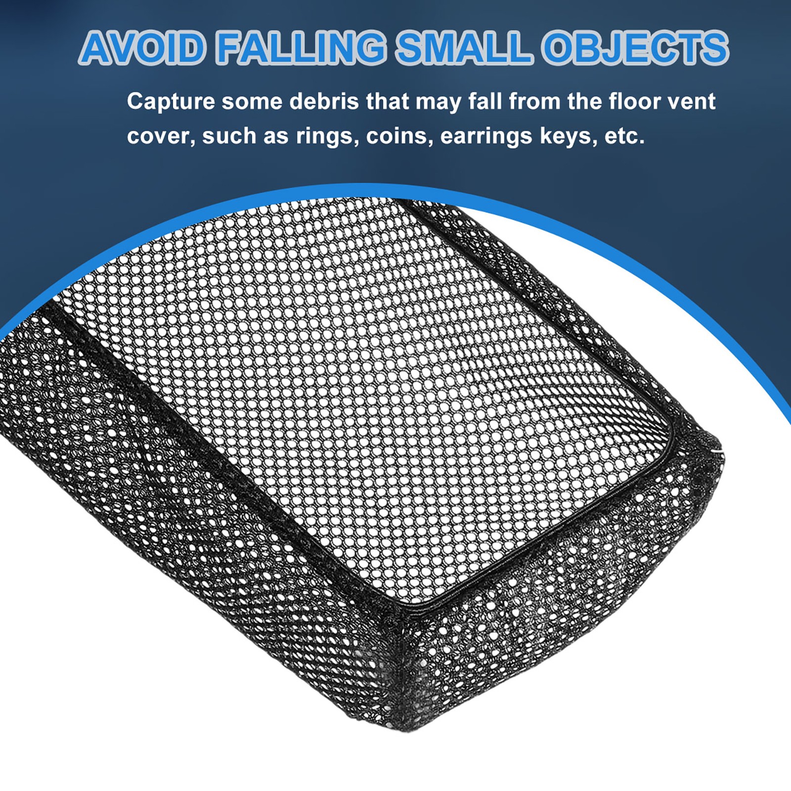 как выглядит 6 x 4"x8" Floor Register Cover Trap Floor Vent Screen Mesh Cover Black фото