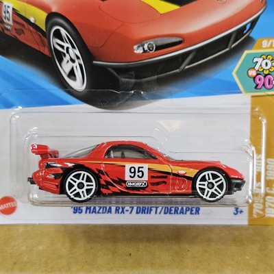 2025 HOT WHEELS MAINLINE CASE N '95 MAZDA RX-7 DRIFT/DÉRAPER | eBay