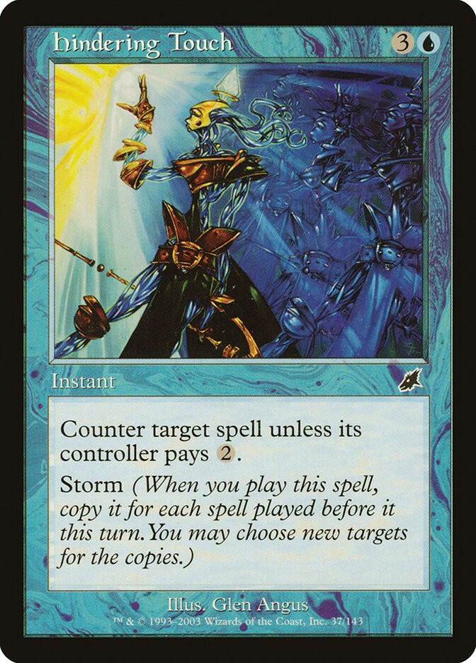 NM Hindering Touch, MTG, Scourge, Magic the Gathering, 37 *BN